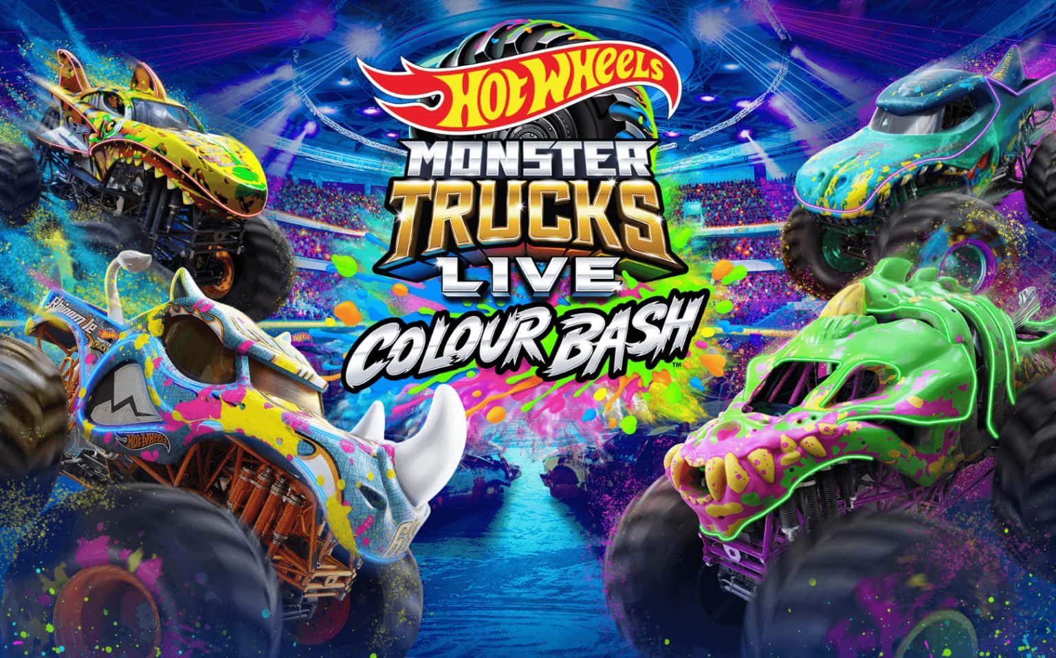Hot Wheels Monster Trucks Live Colour Bash