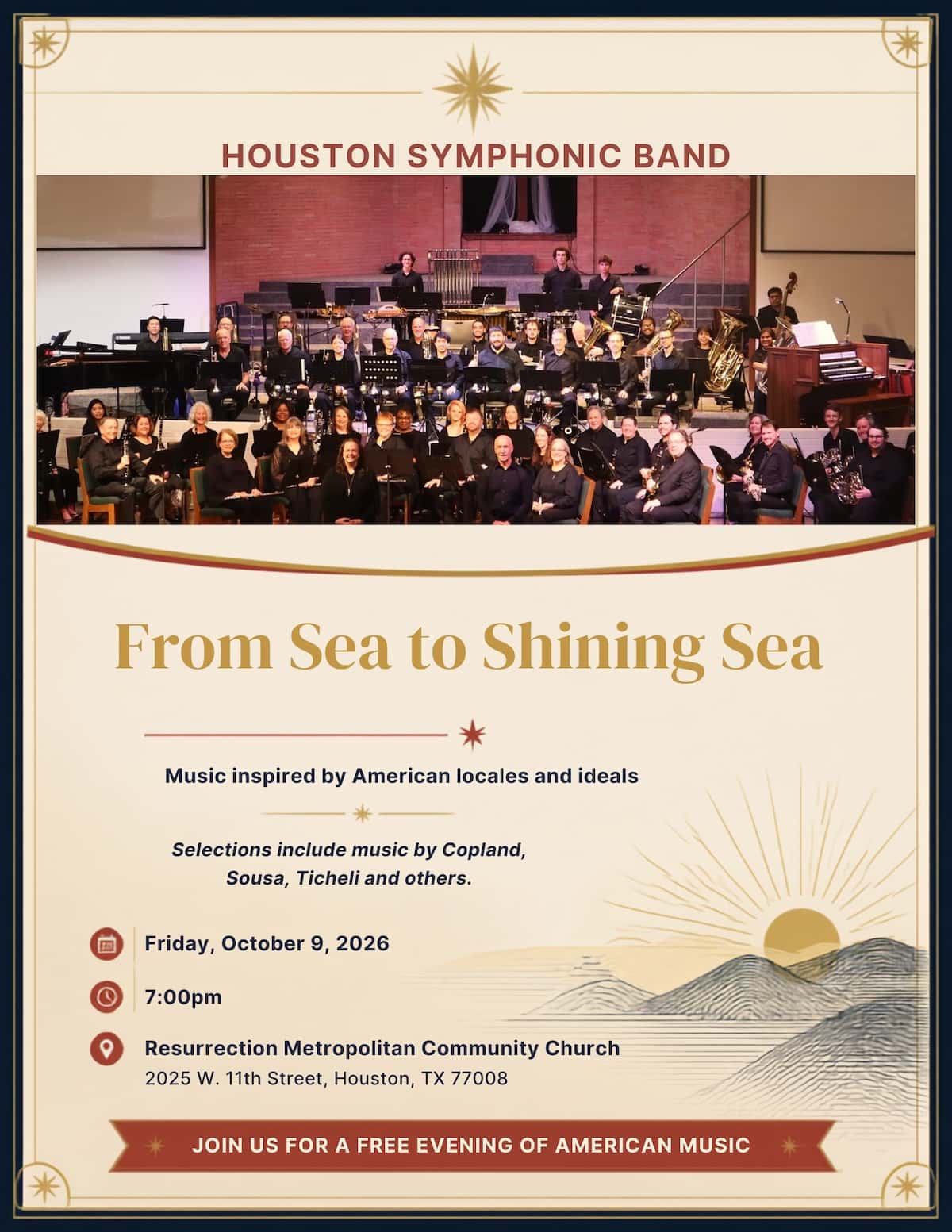 Houston Symphonic Band: From Sea to Shining Sea