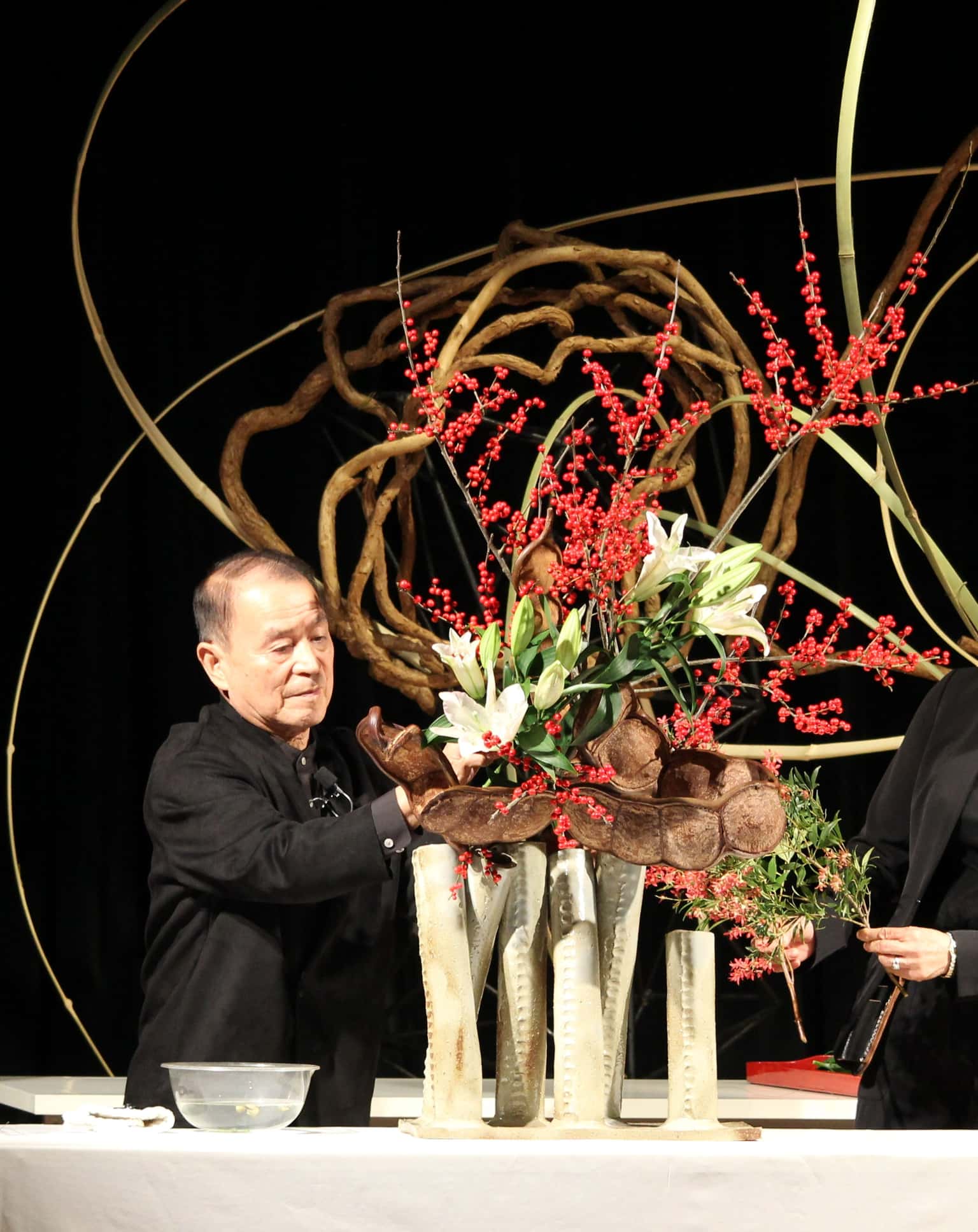 Sogetsu Ikebana Demonstration by Ken Katayama-Sensei