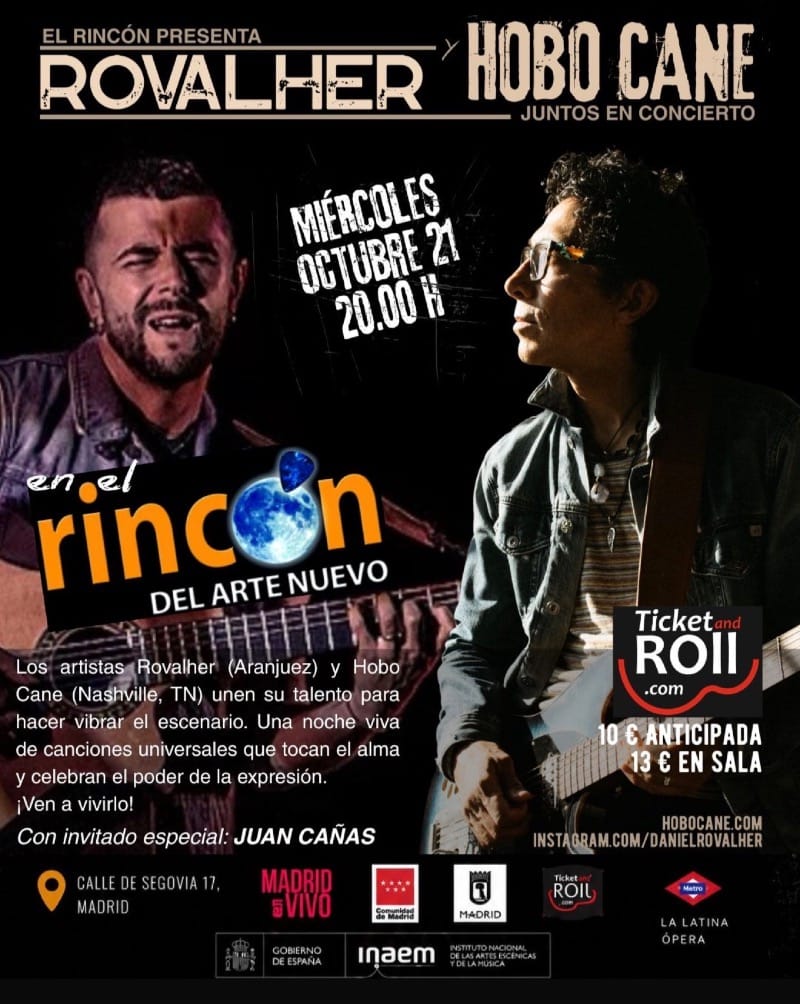Rovalher y Hobo Cane con Juan Cañas
