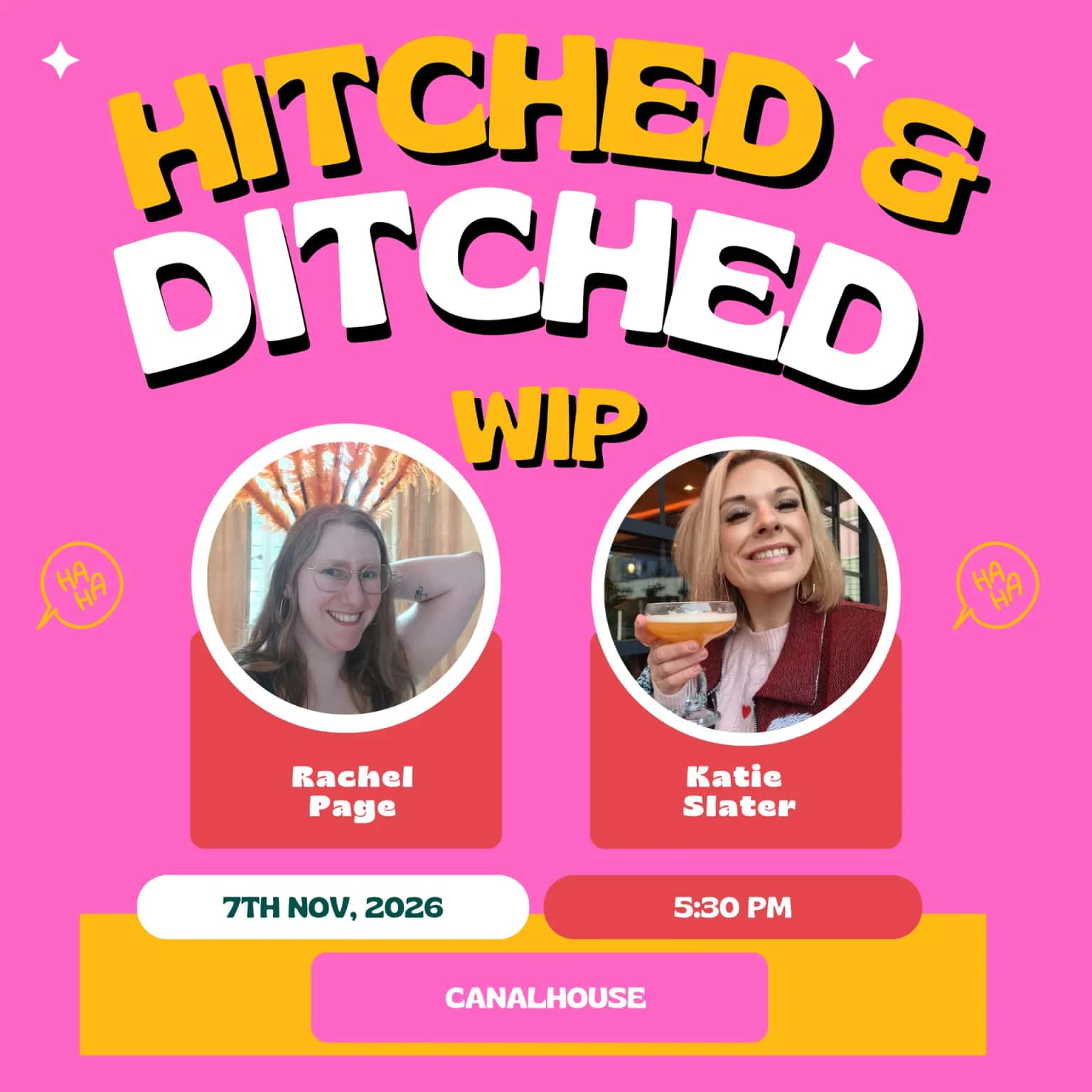 Katie Slater & Rachel Page: Hitched & Ditched (WIP)