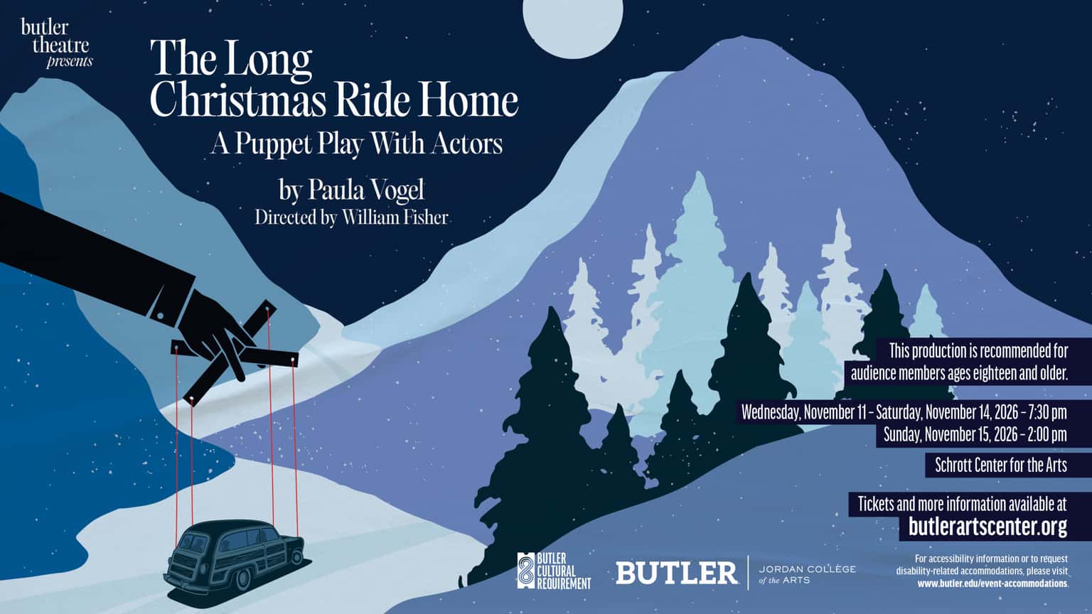 Butler Theatre presents The Long Christmas Ride Home