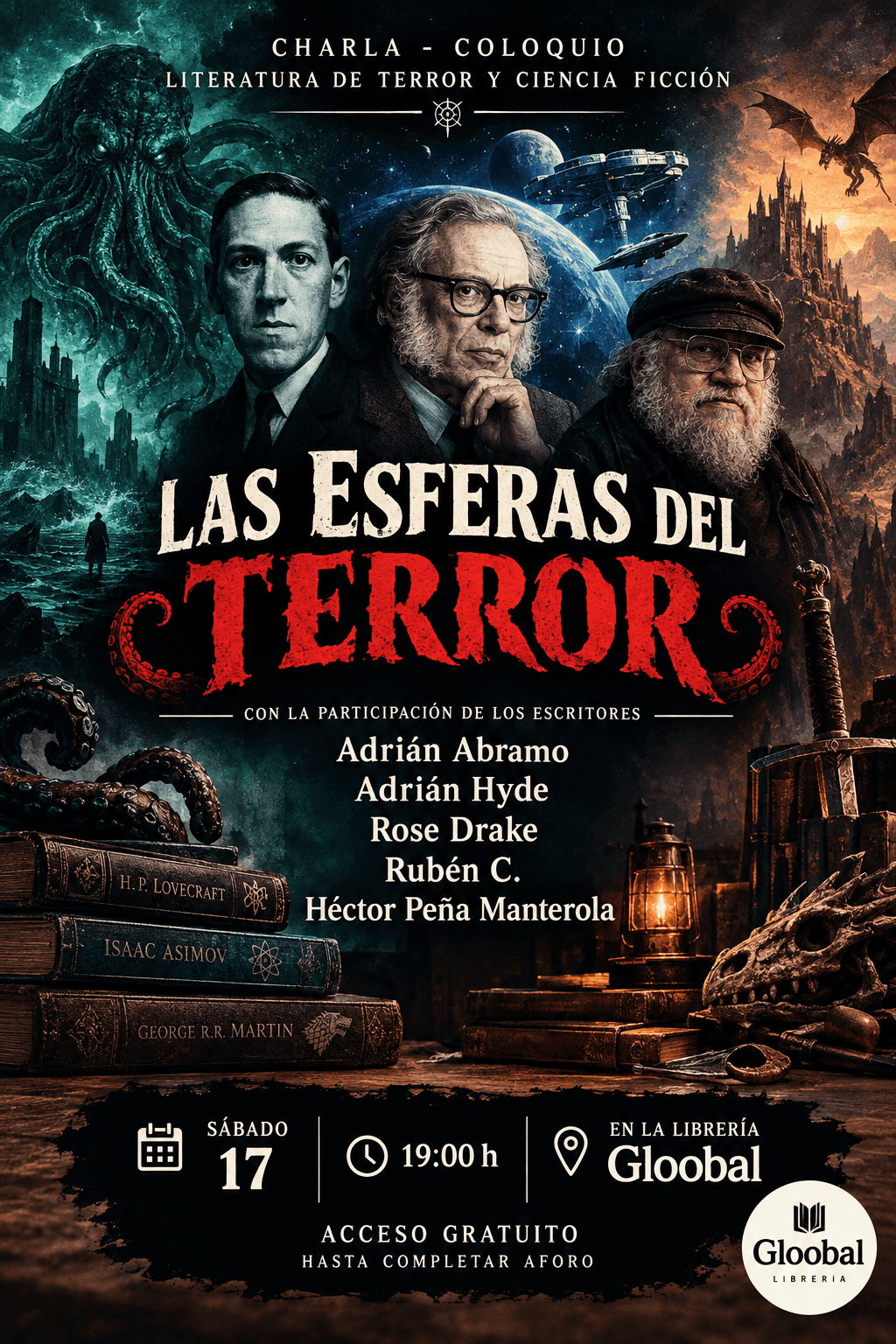 Las esferas del terror: charla-coloquio sobre el terror y los géneros derivados