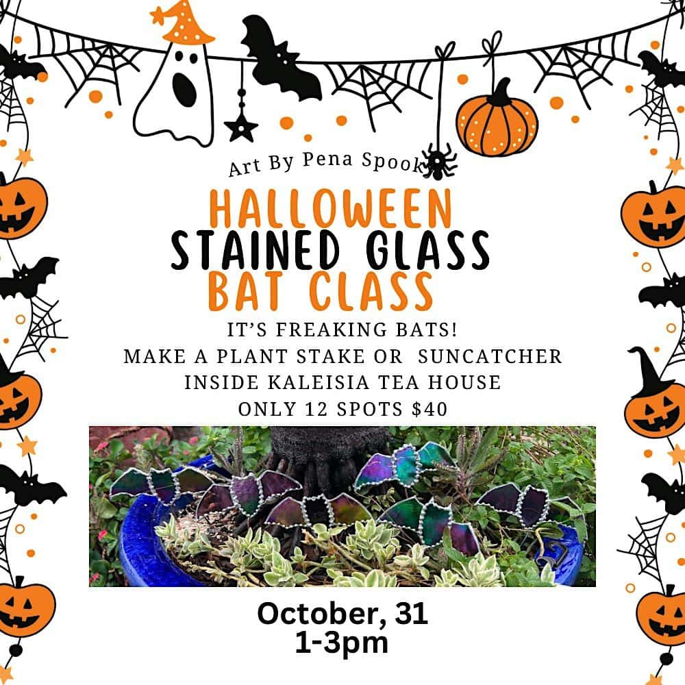 Beginner Friendly Stained Glass Bat Class