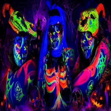 Halloween Neon Naked Life Drawing | Clapham North