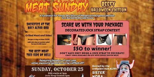 Meat Sunday: Beefy Halloween Edition / Scare Us With Your Package Decorated Jock Strap Contest
