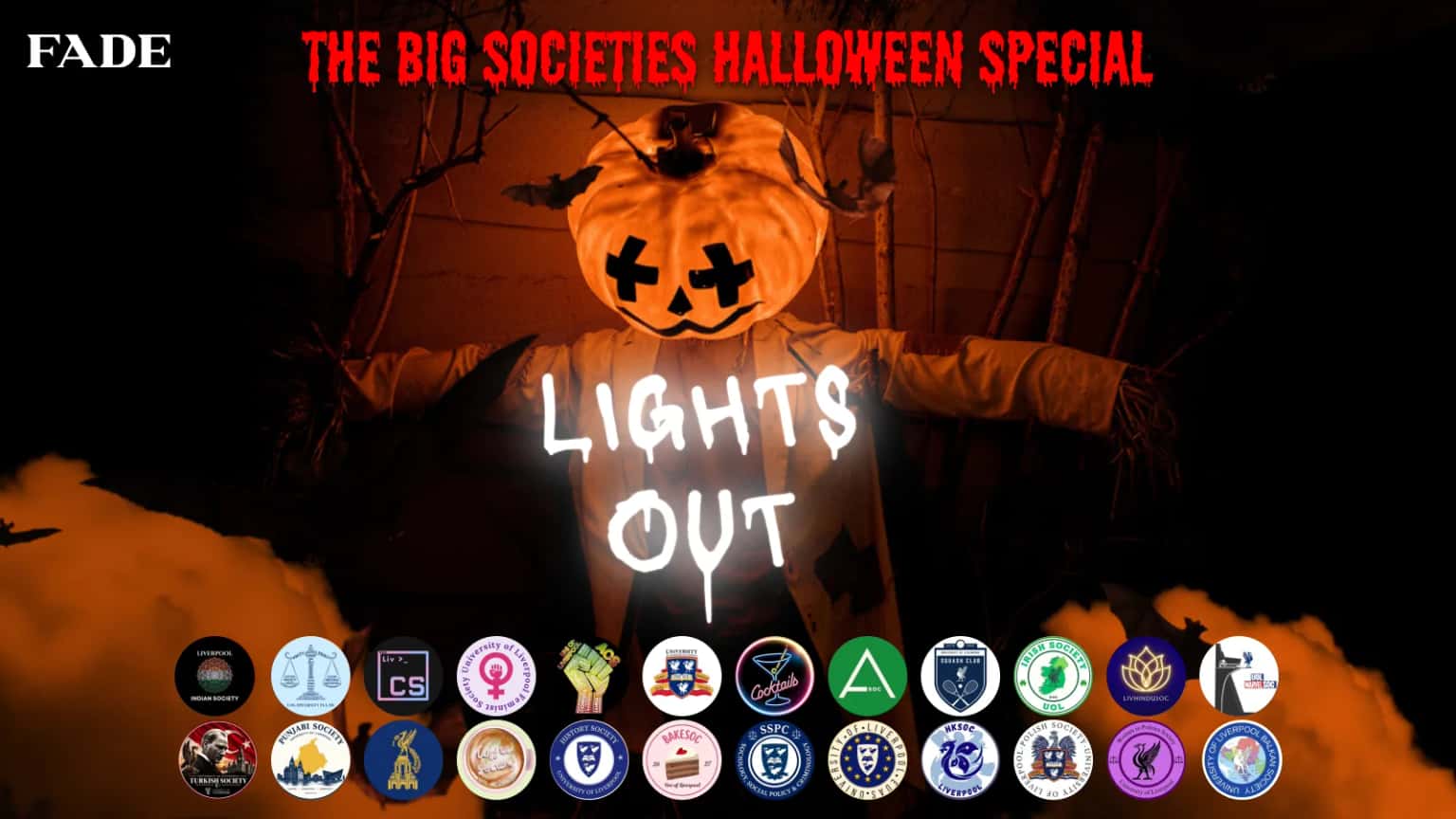The Big Societies Halloween Social - Lights Out