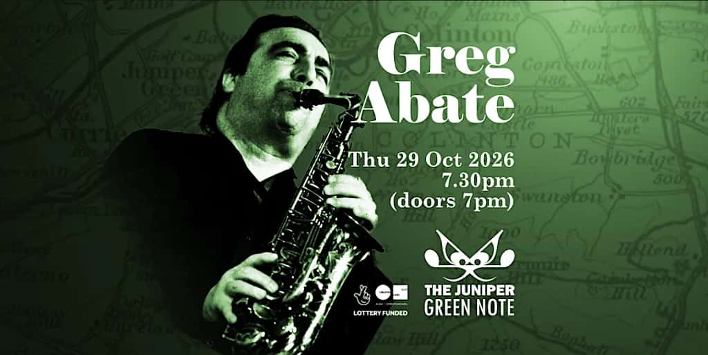 Greg Abate from NYC helps Juniper Green Note celebrate first anniversary