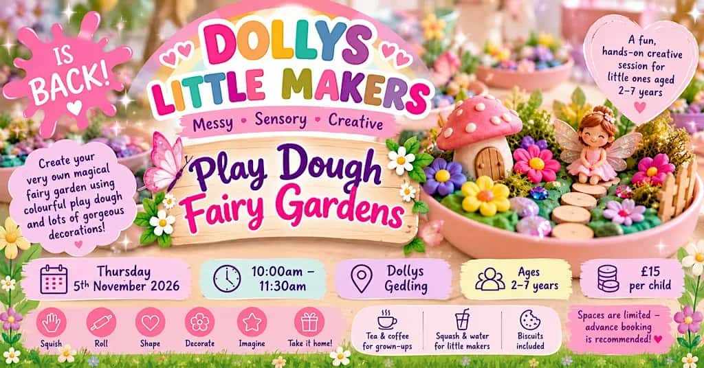 Dolly's Little Makers - Play Dough Fairy Gardens
