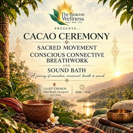 CACAO CEREMONY • SACRED MOVEMENT • BREATHWORK • SOUND BATH