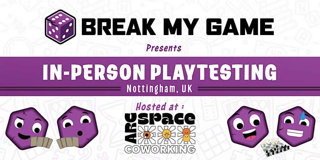 Free Playtesting with Break My Game Nottingham