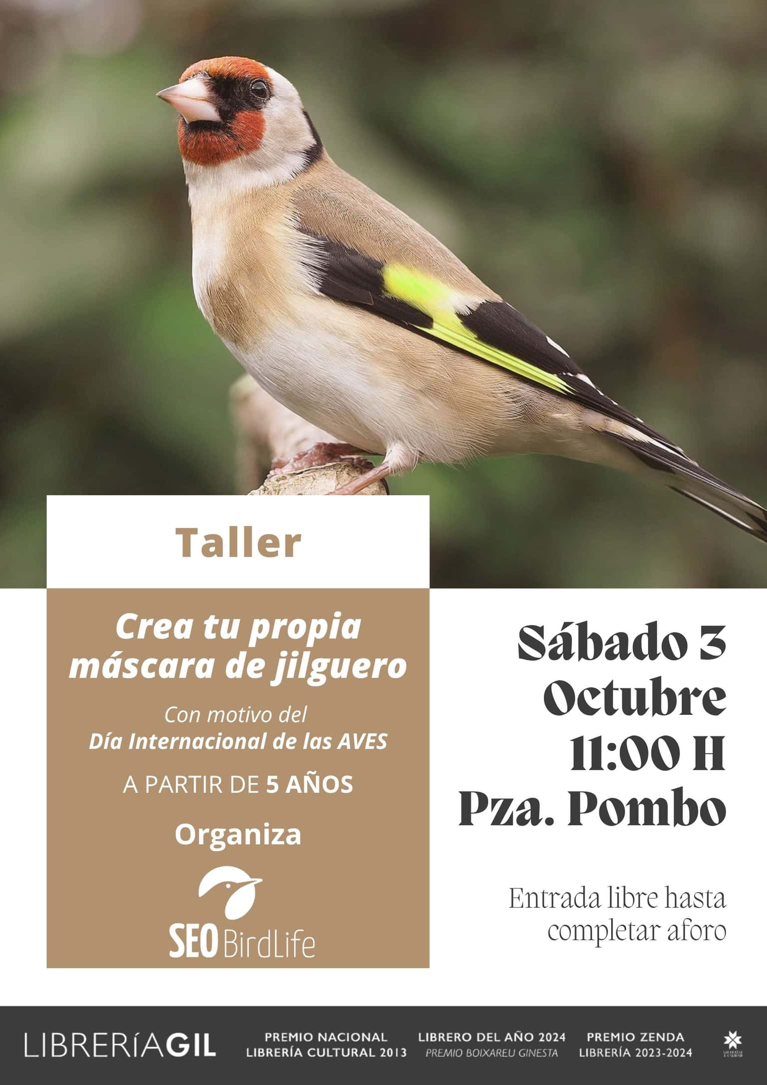 Taller Crea tu propia máscara de jilguero