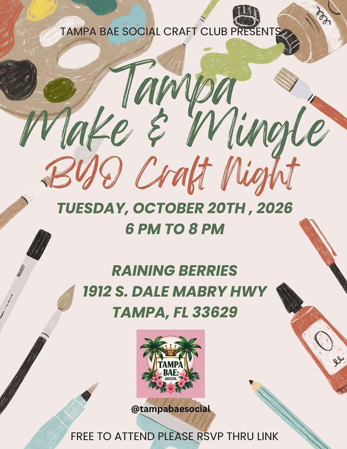 Tampa Make & Mingle - BYO Craft Night