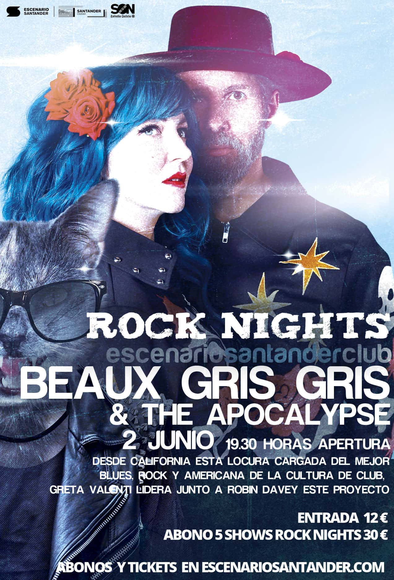 Beaux Gris Gris & The Apocalypse en las Rock Nights