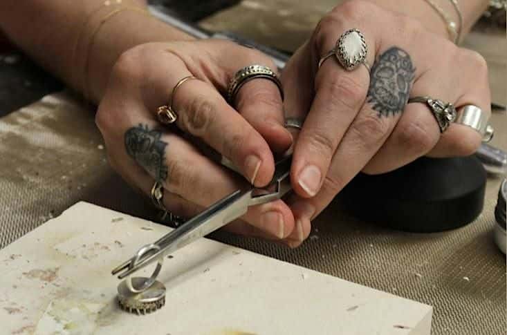 Silversmith Workshop DIY Sterling Silver Gemstone Ring Building