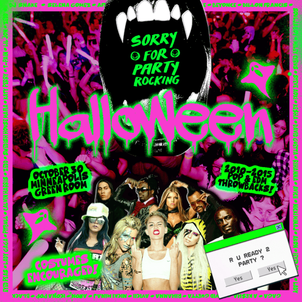 Sorry For Party Rocking Halloween (2010-2015 Pop & EDM All Night Long!)