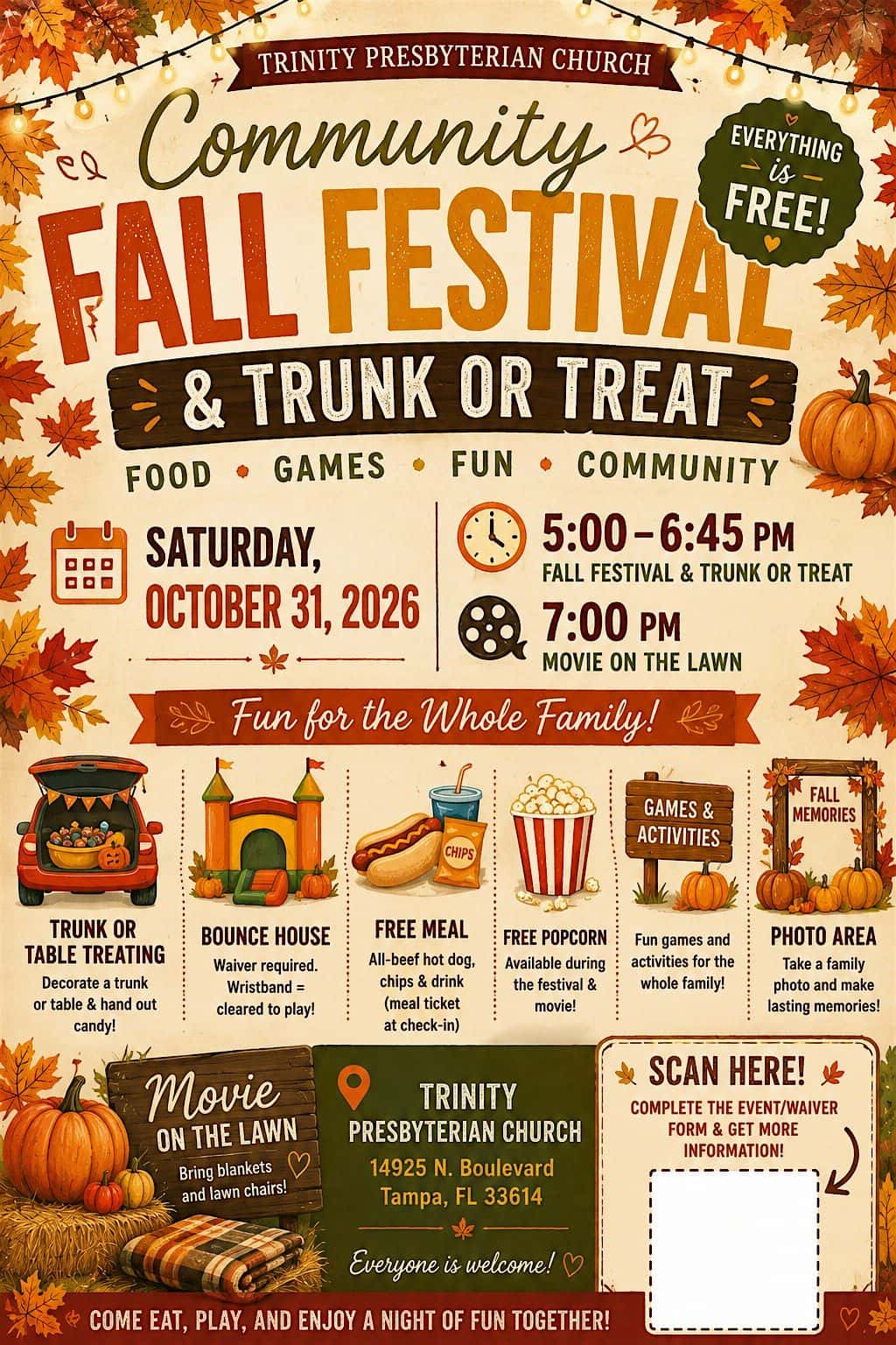 Community Fall Festival and Trunk or Treat