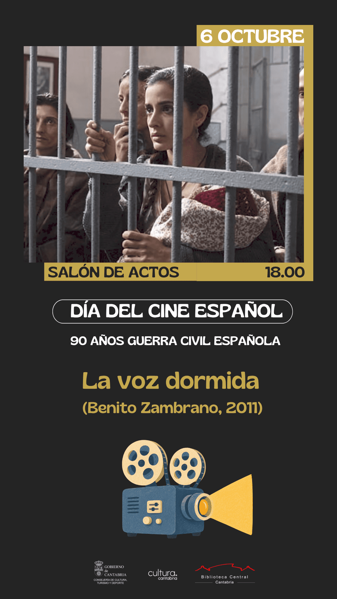 Día del Cine Español: proyección y coloquio de 'La voz dormida'