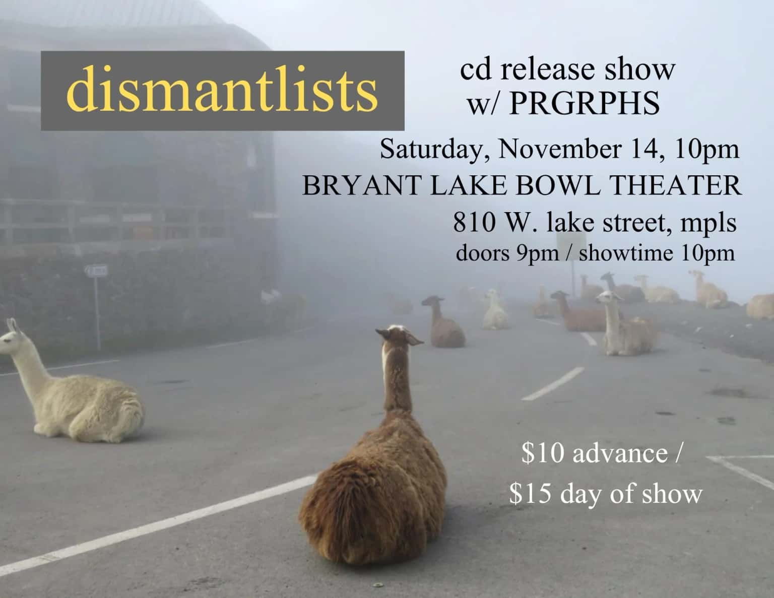Dismantlists CD Release Show