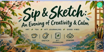 Sip & Sketch: An Evening of Creativity & Calm