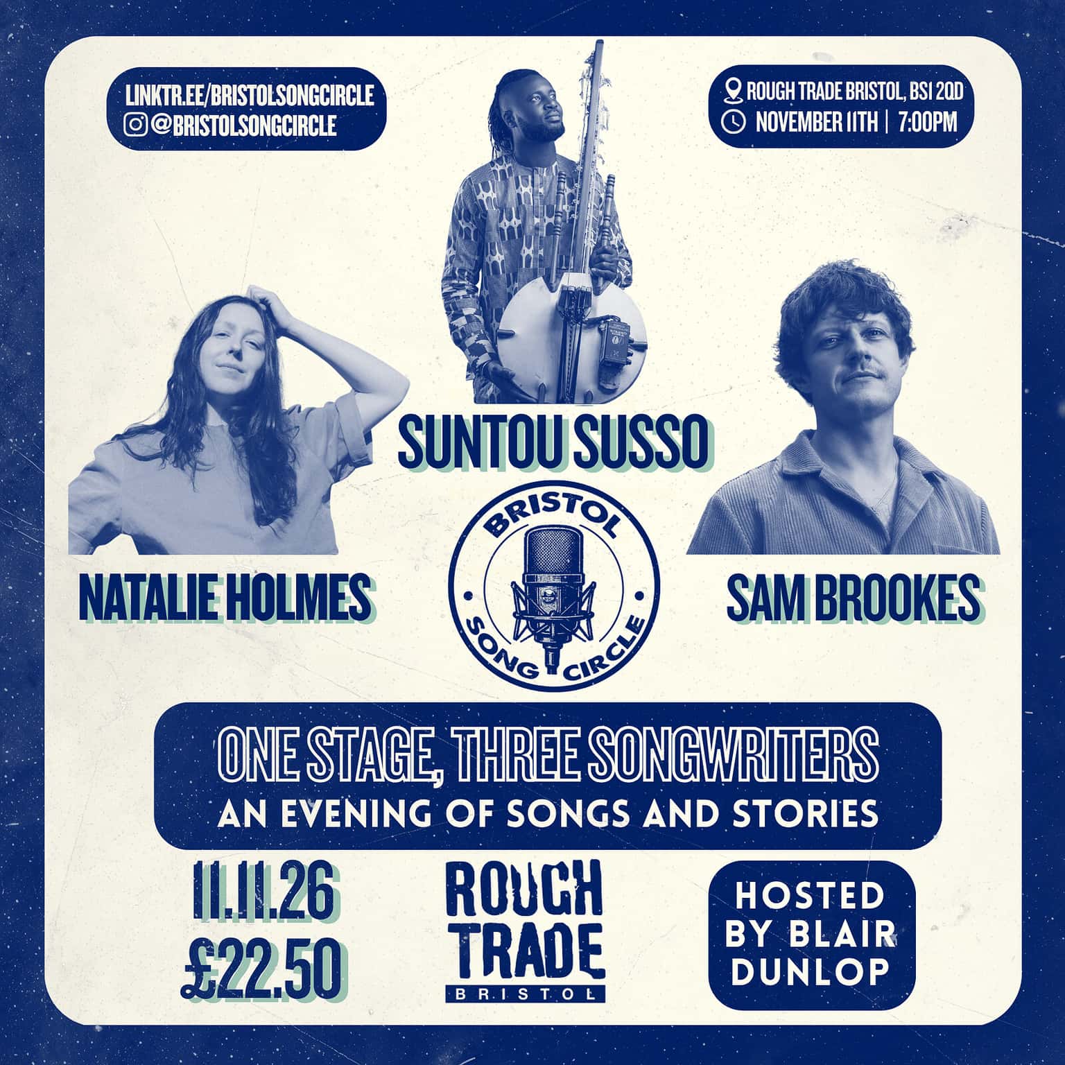 Bristol Song Circle: Suntou Susso, Natalie Holmes and Sam Brookes