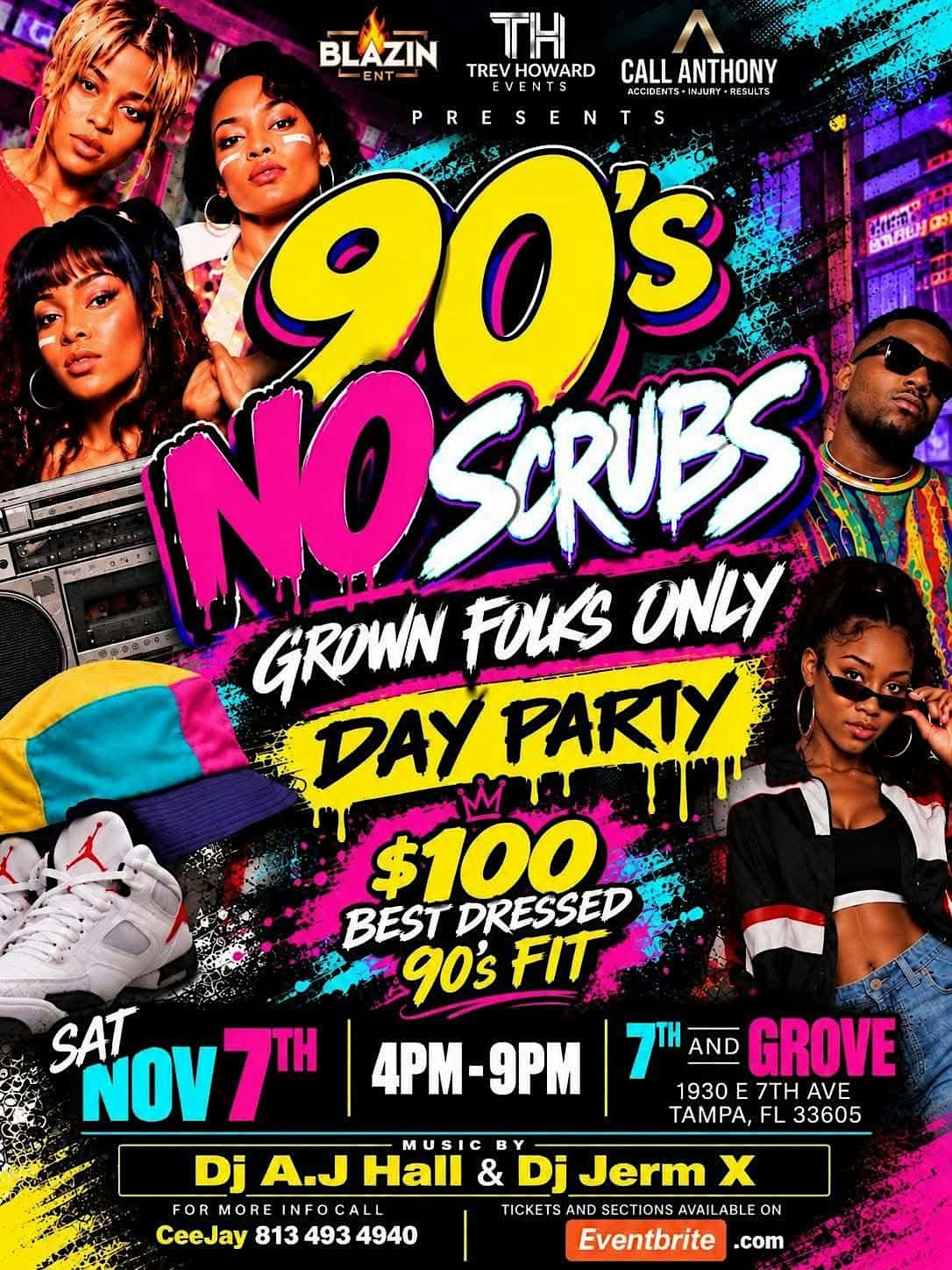 Grown Folks Only Day 90's Theme Party w/ Dj AJ Hall