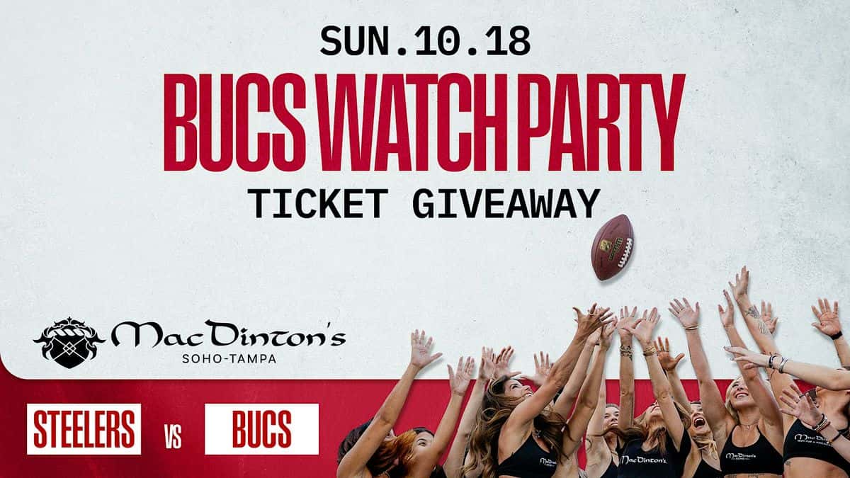 Bucs vs PIT Watch Party!