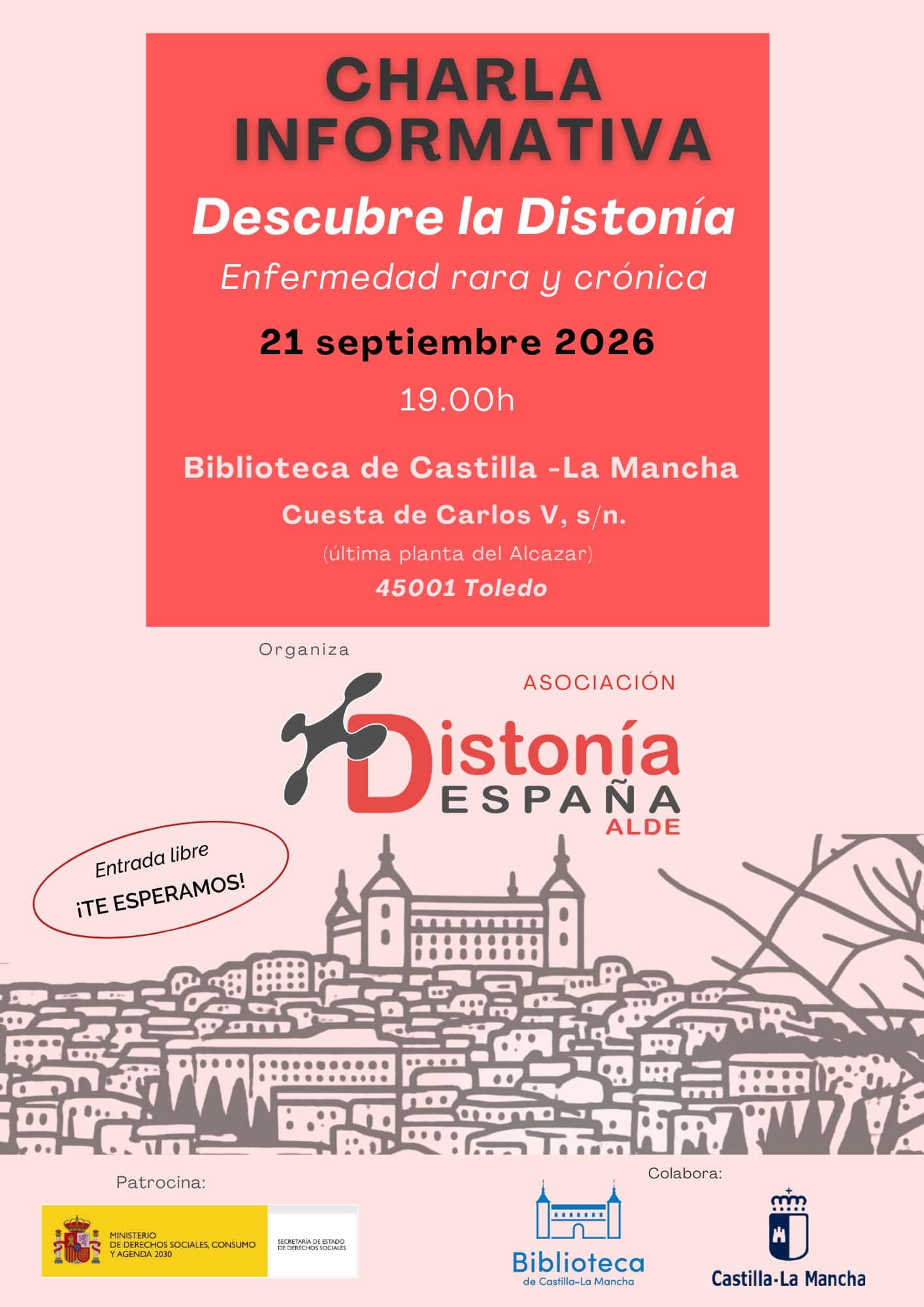 Descubre la distonía. Enfermedad rara y crónica