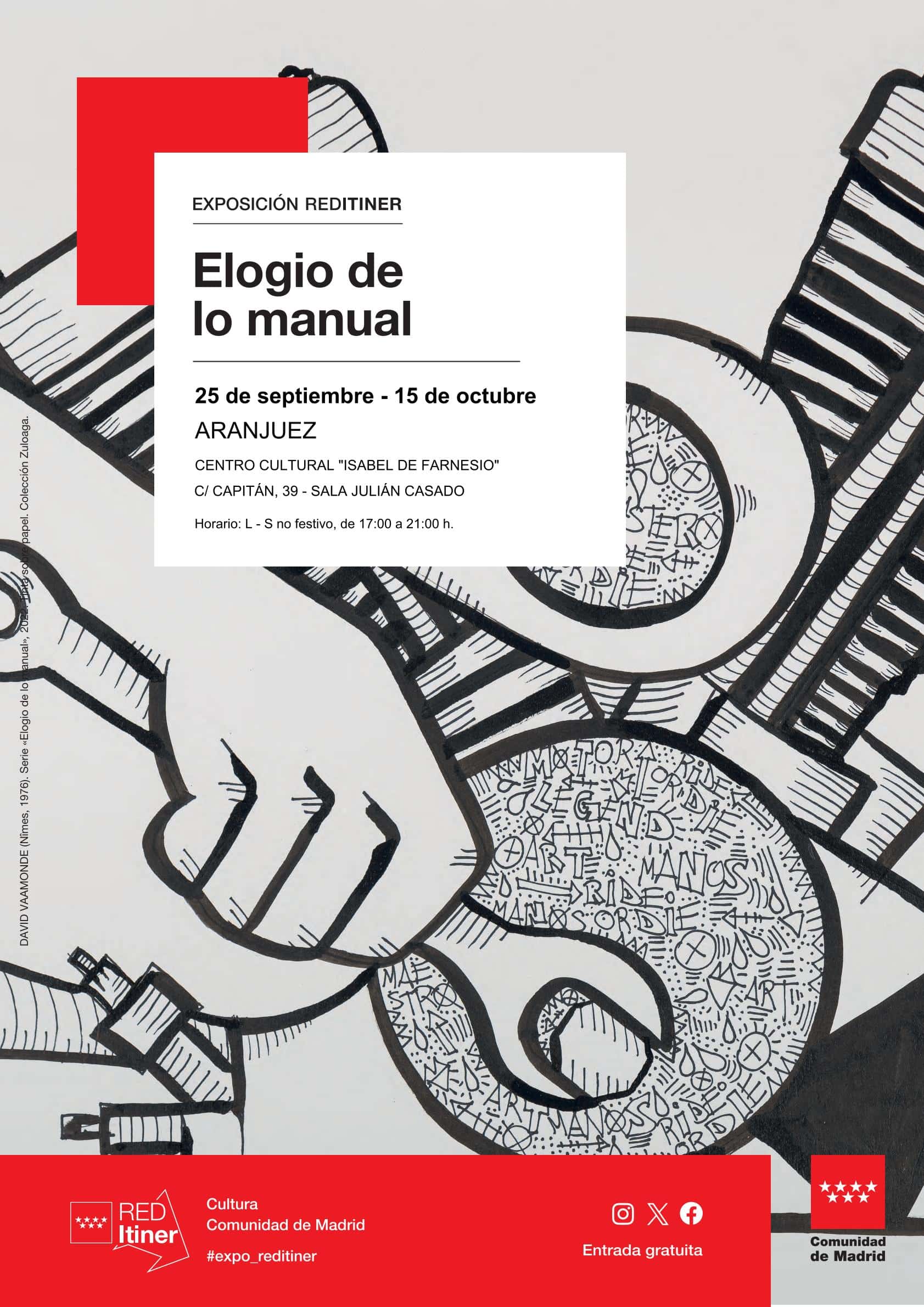 'Elogio de lo manual', arte gratuito en Aranjuez