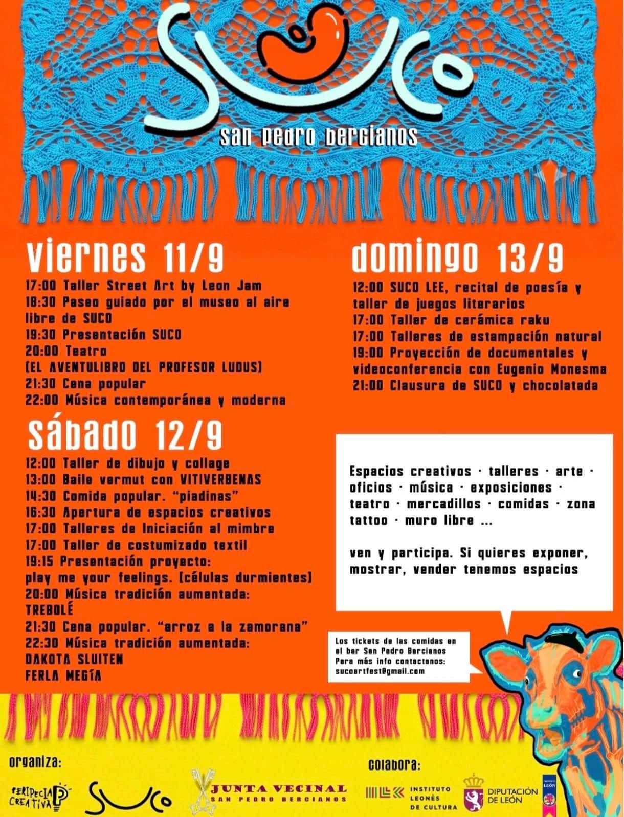 Suco Fest: arte y música en San Pedro Bercianos