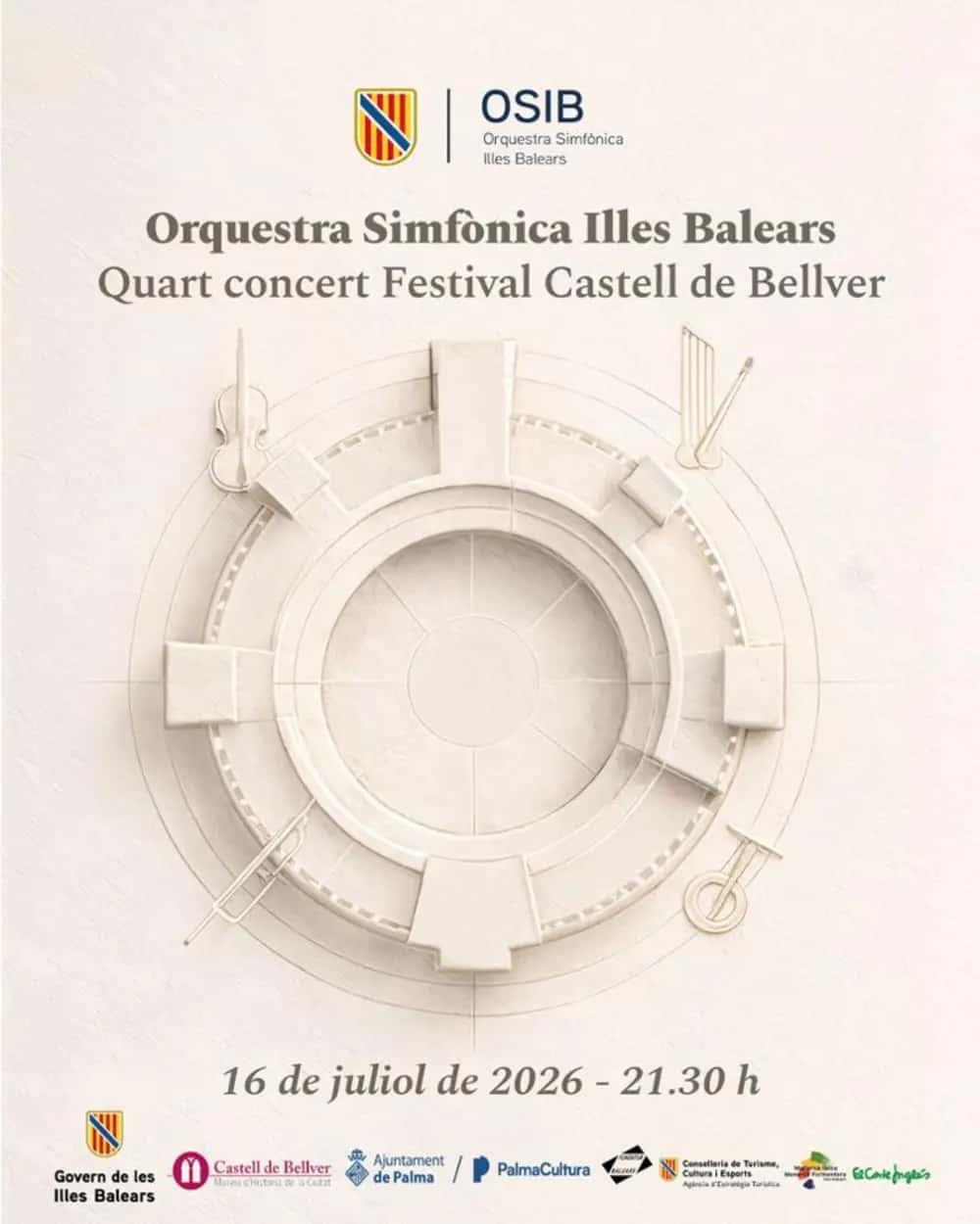 Noche sinfónica británica en el Castell de Bellver