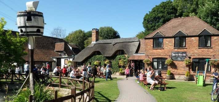 The Old Mill: a riverside pub garden for autumn