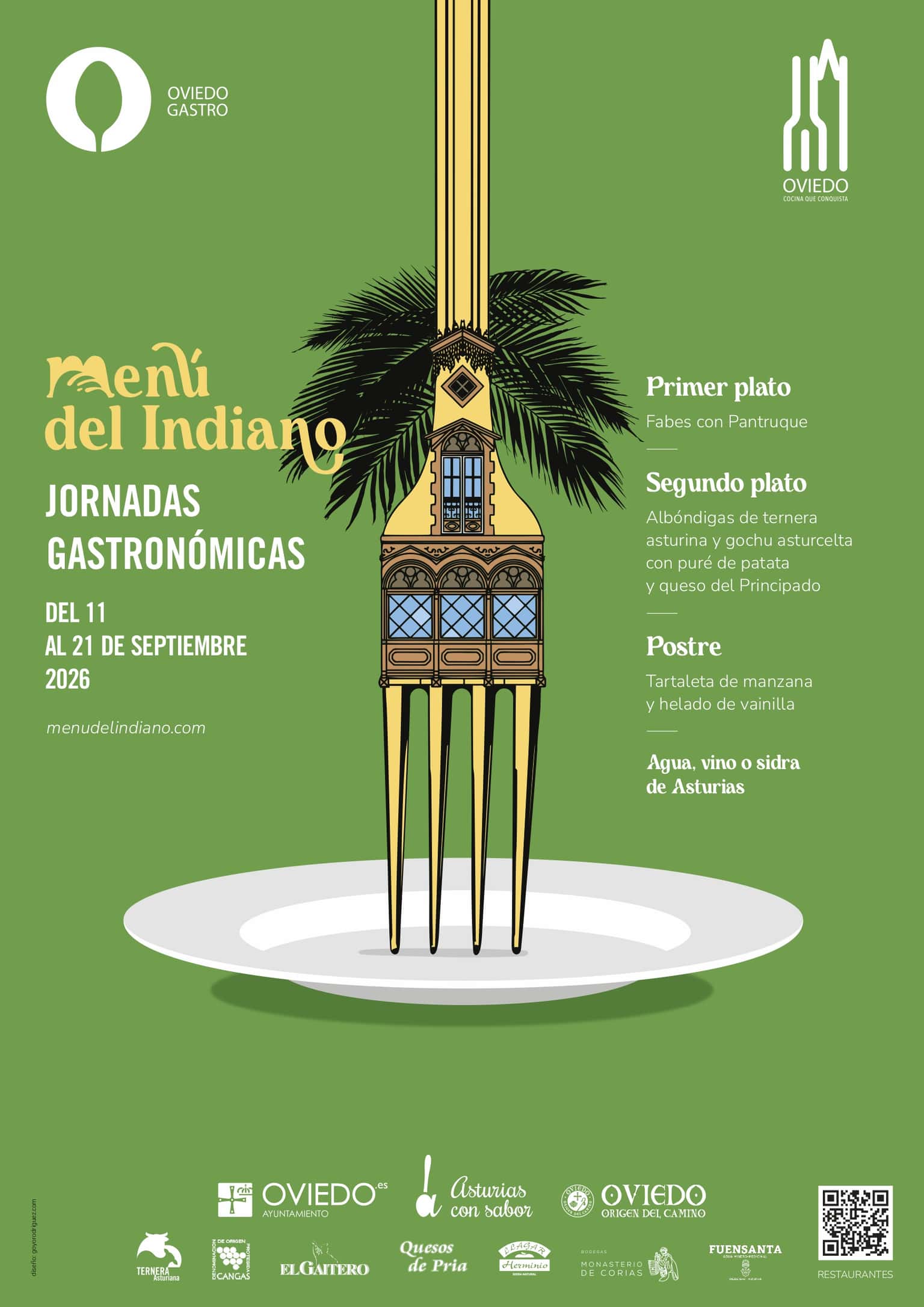 El Menú del Indiano vuelve a Oviedo por San Mateo