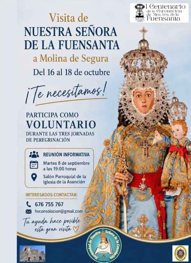 La Fuensanta en Molina de Segura: del 16 al 18 de octubre