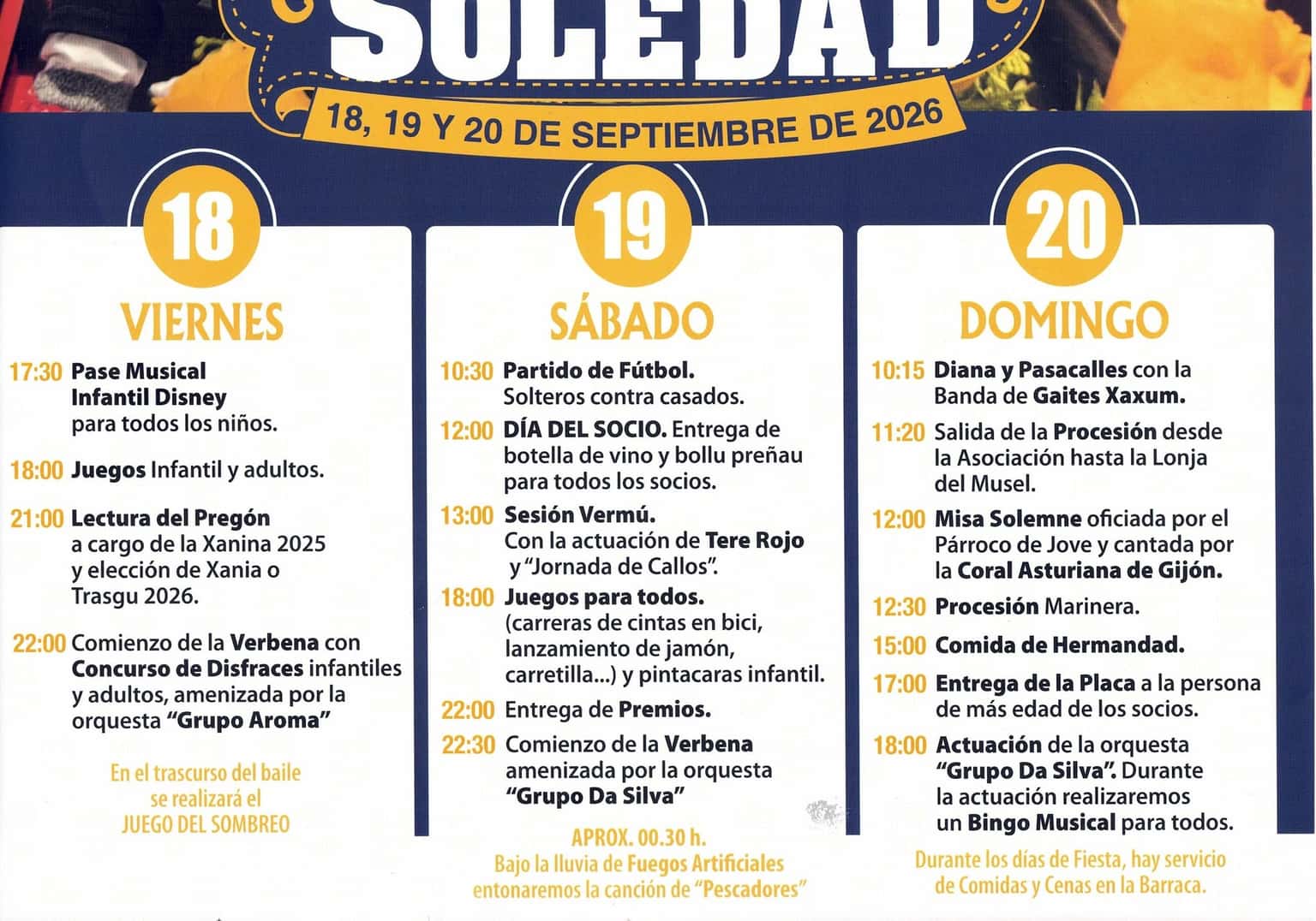 La Soledad: bingo, callos y procesión marinera