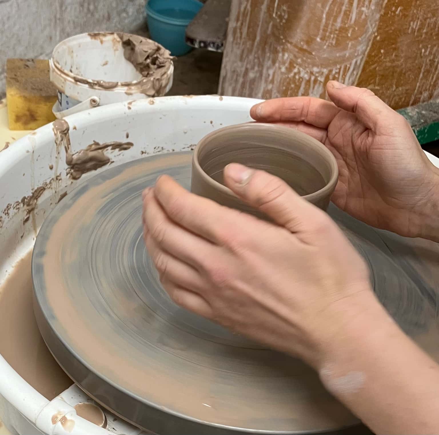 Double Trouble! Adult and Child Pottery Throwing Experience with Jeannie