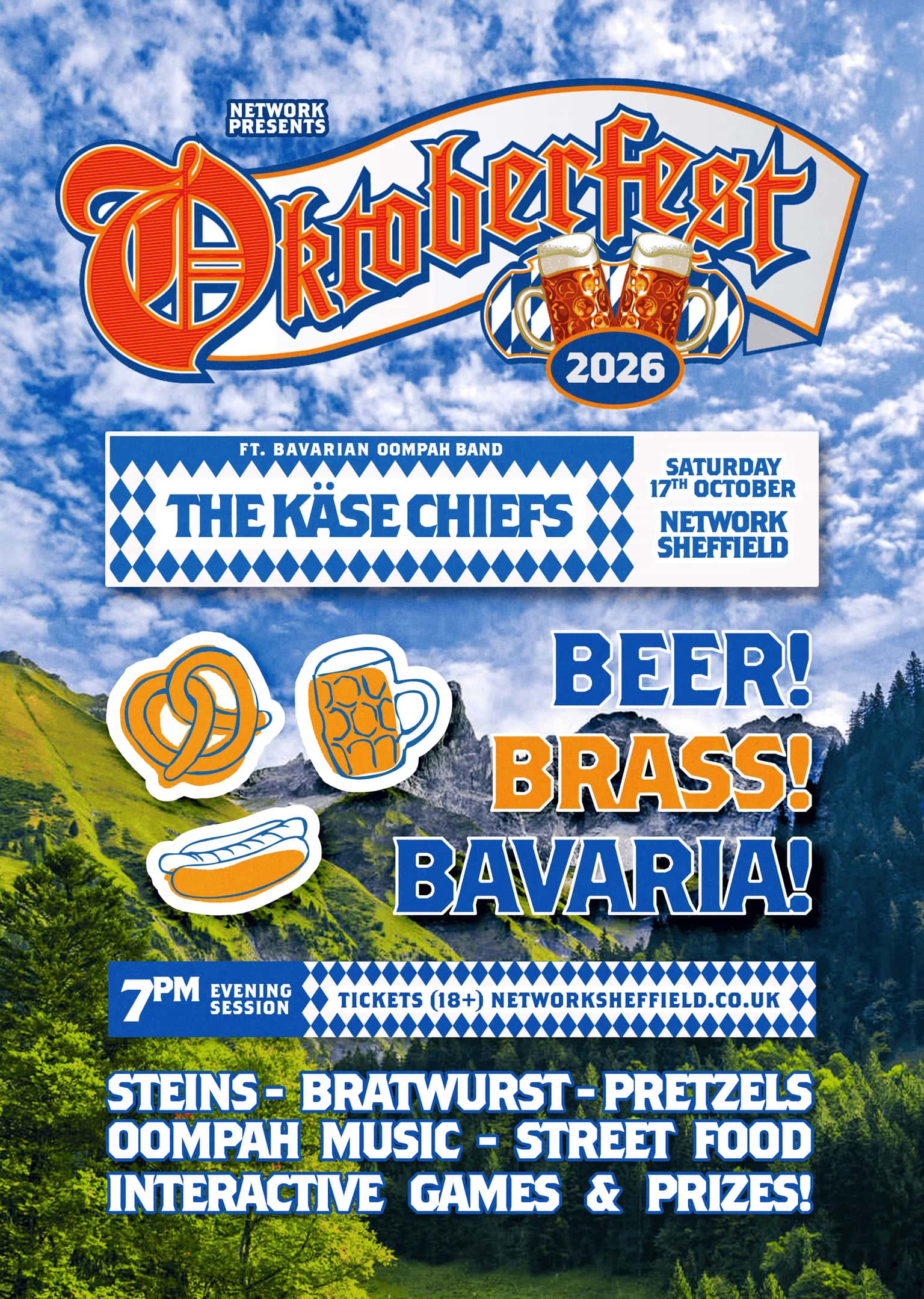 Oktoberfest 2026: beer, bratwurst and oompah