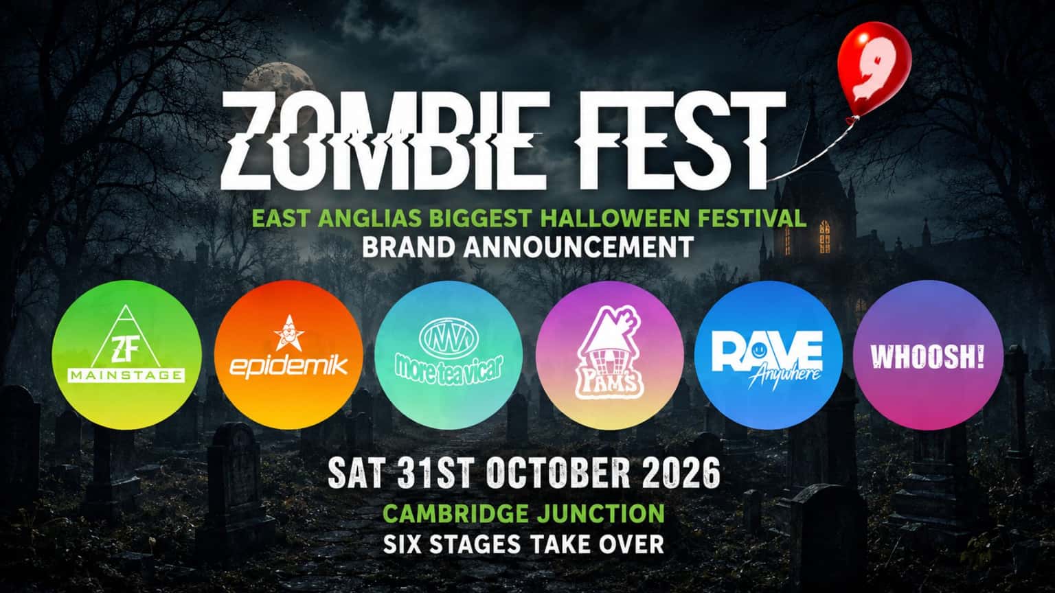 Zombie Fest 9 takes over Cambridge Junction on Halloween