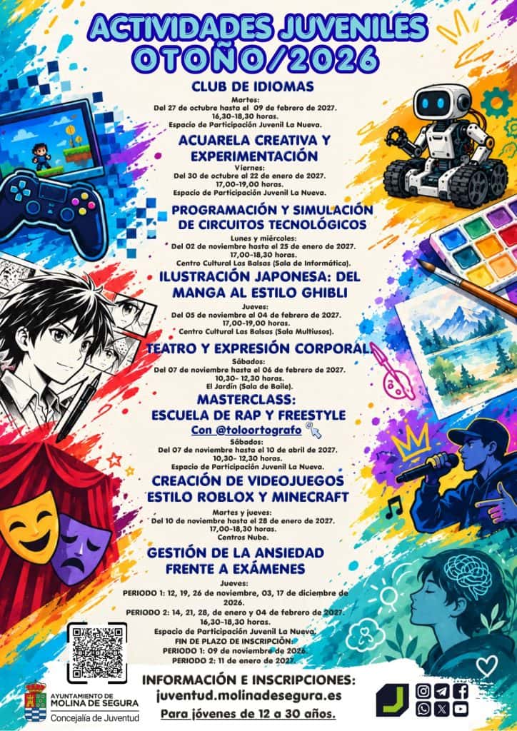 Ocho actividades juveniles para este otoño en Molina