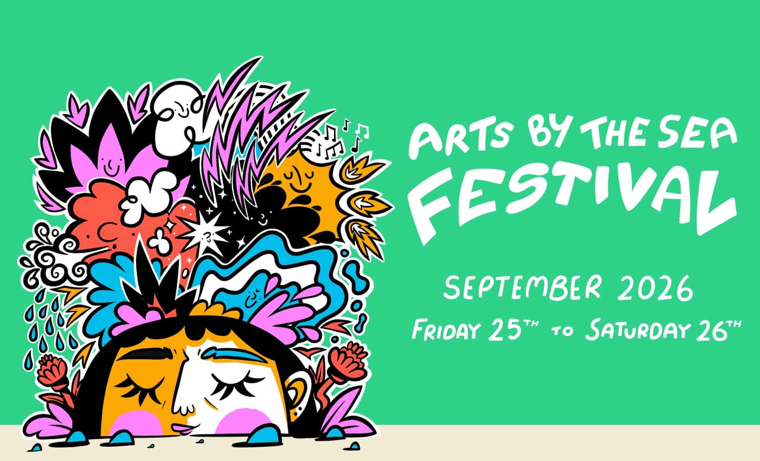 Arts by the Sea 2026: a dragon on the seafront