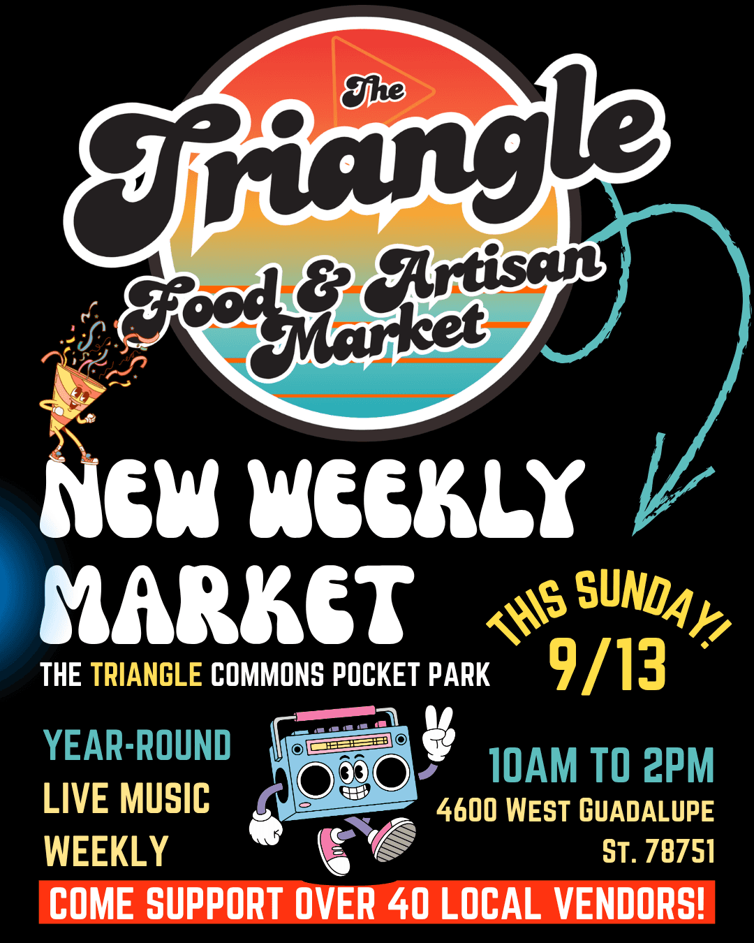 The Triangle's new Sunday market is now running