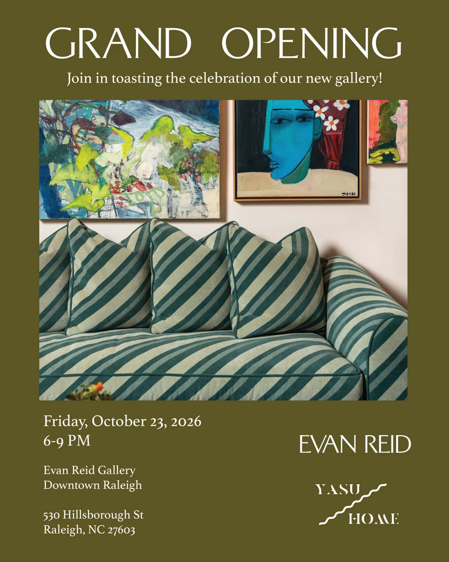 Grand Opening for Evan Reid + Yasu Home