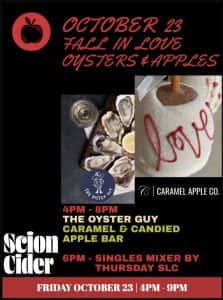 Fall in Love: Oysters & Candied Apple Bar