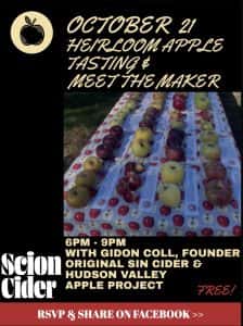 Heirloom Apple Tasting & Meet the Maker: Original Sin Cider