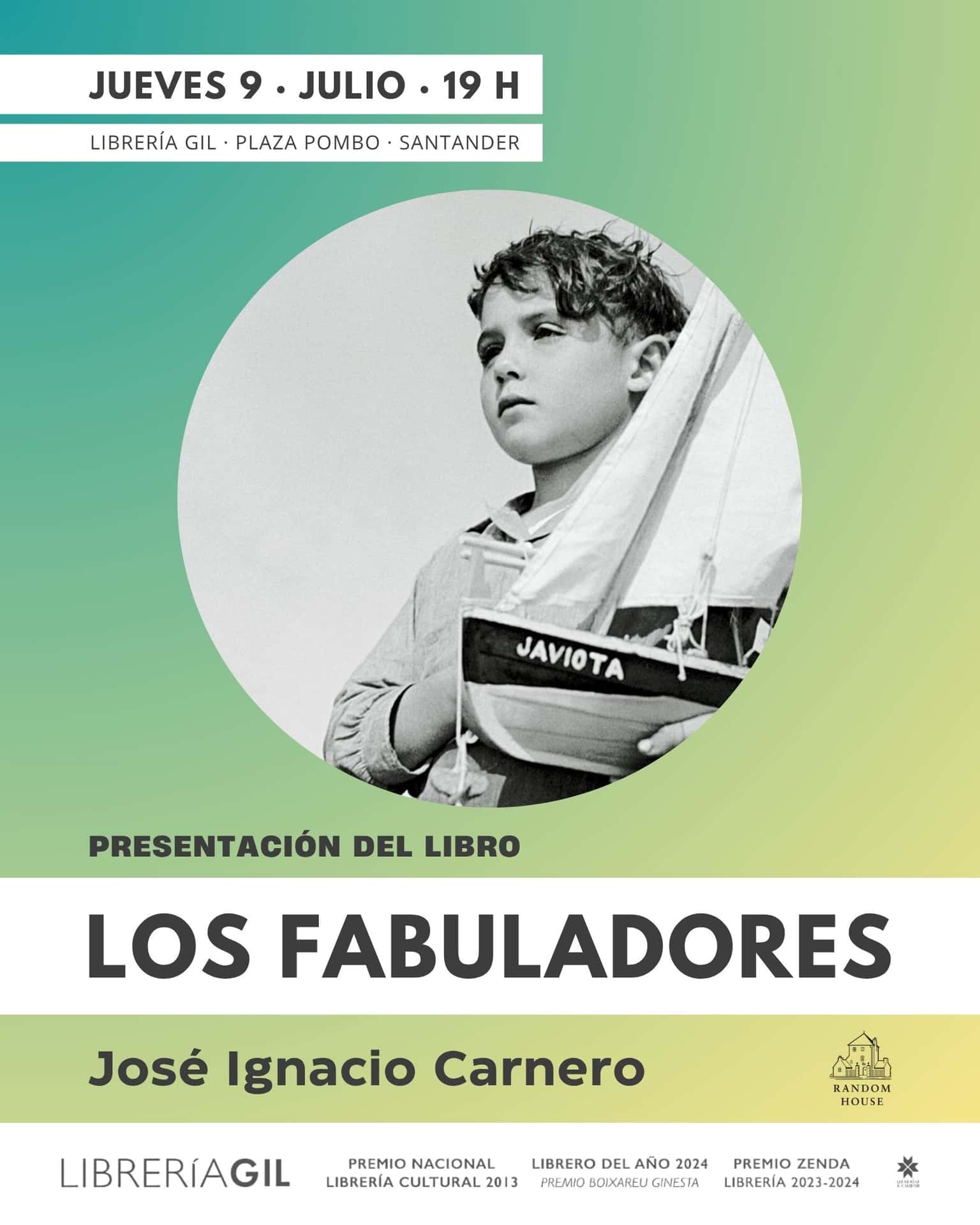 José Ignacio Carnero presenta la novela 'Los fabuladores'