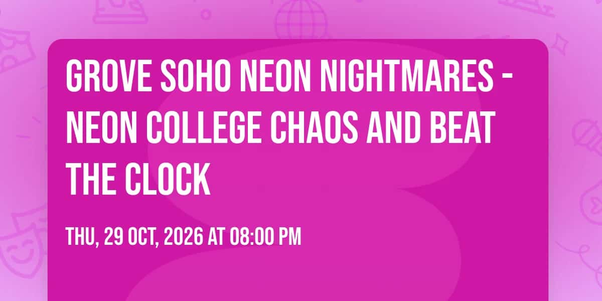 Neon Nightmares - Neon College Chaos and Beat the Clock