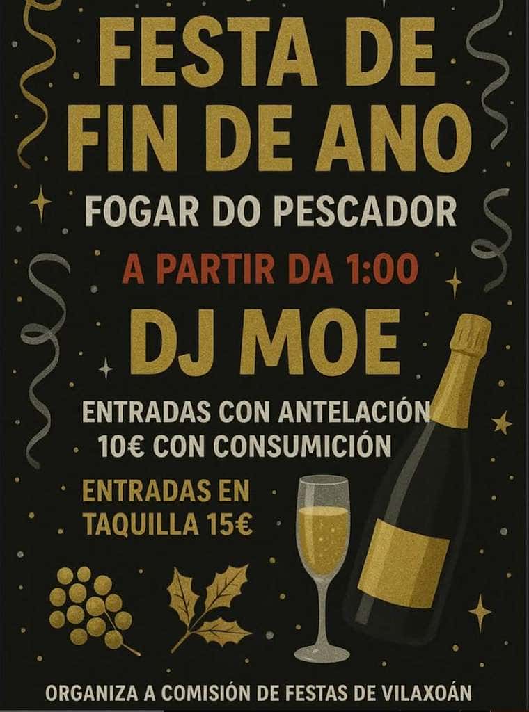 Gran fiesta de Fin de Año de Vilaxoán