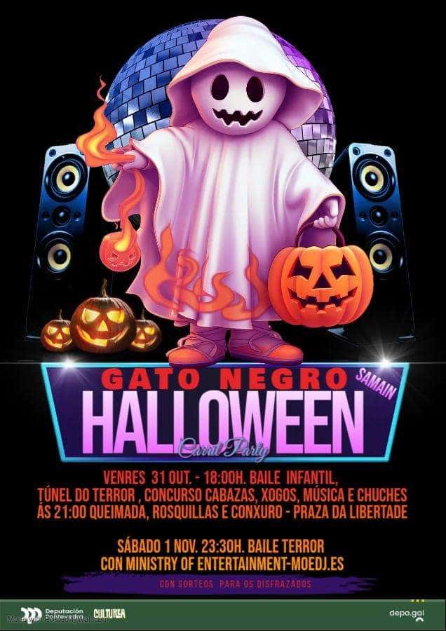 Halloween no Gato Negro de Carril