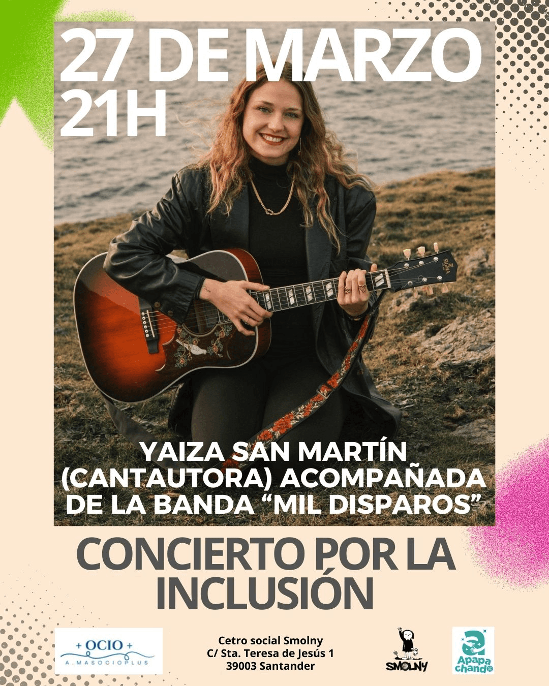 Yaiza Martín y la banda Mil Disparos, en concierto