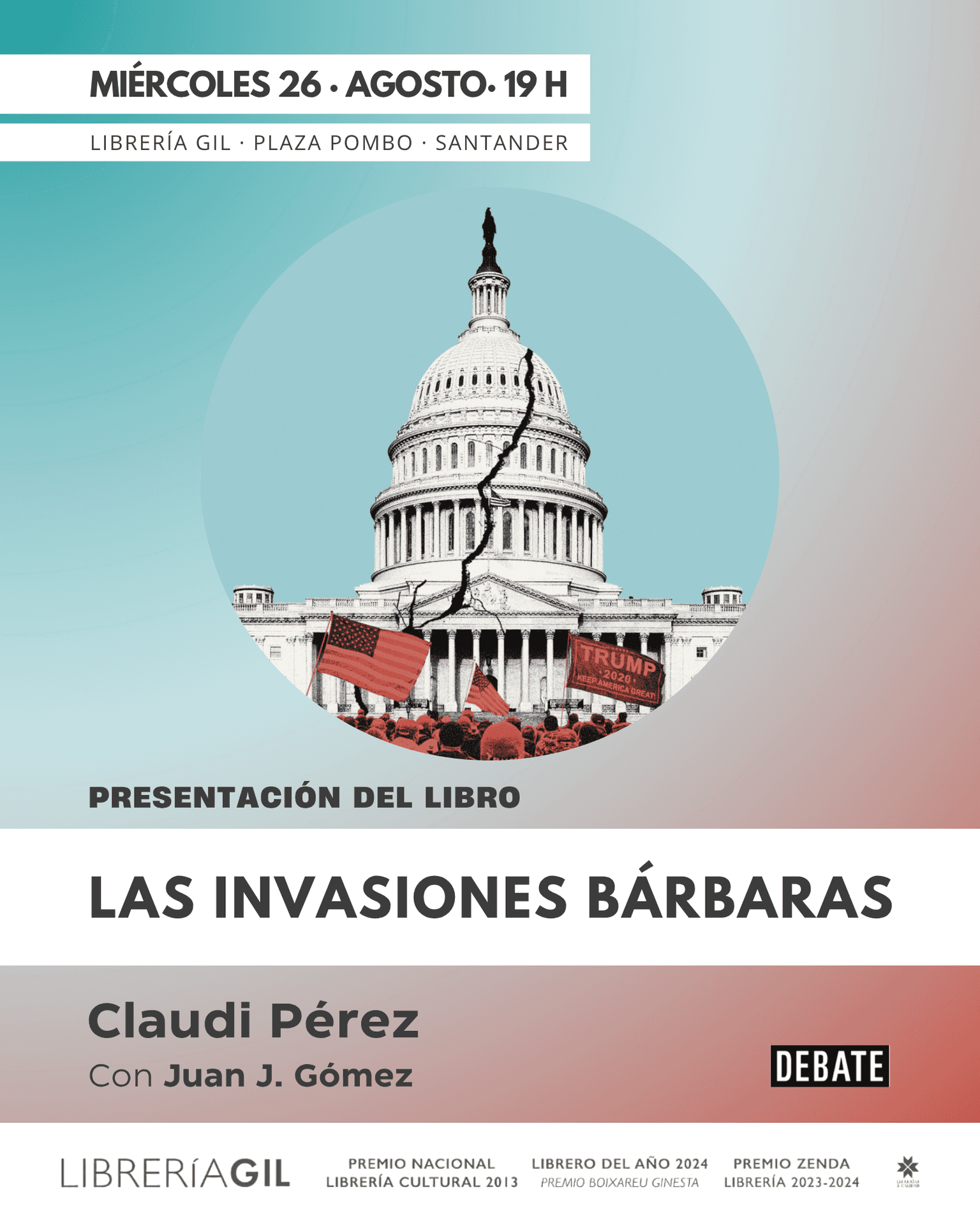 Presentación de 'Las invasiones bárbaras', de Claudi Pérez